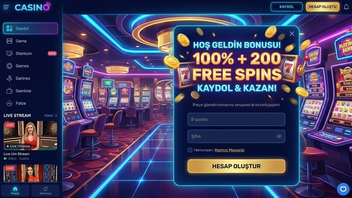 Bonusla kayıt ol